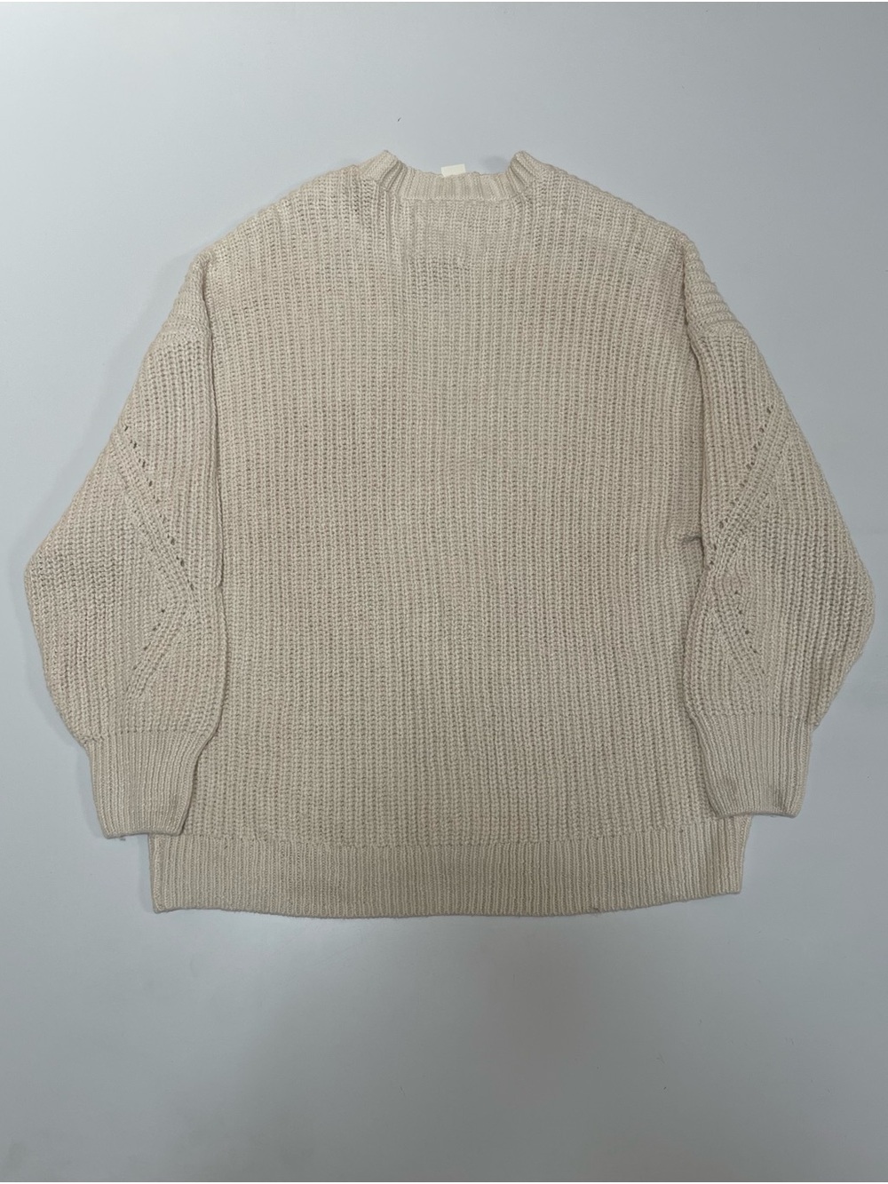 Aerie Oversized Chunky Knit Button Cardigan Cream NWT Size XL - Picture 4 of 5